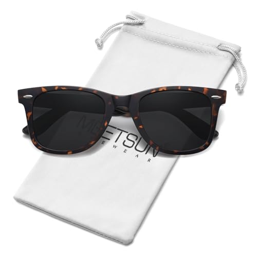 Image of MEETSUN Polarized Sunglasses for Women Men Classic Retro Square Frame Driving Sun Glasses UV Protection