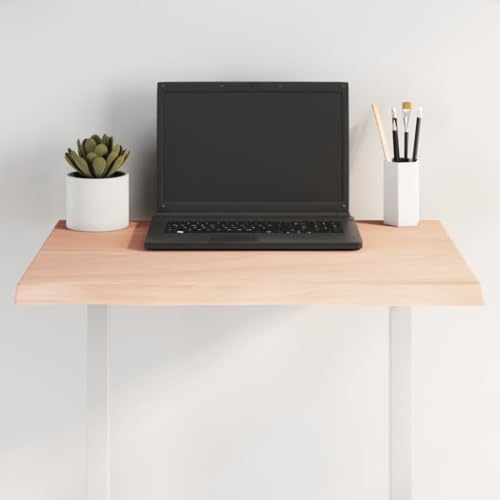 Plateau de table chêne massif 60x40 planche remplacement bureau bois - 2