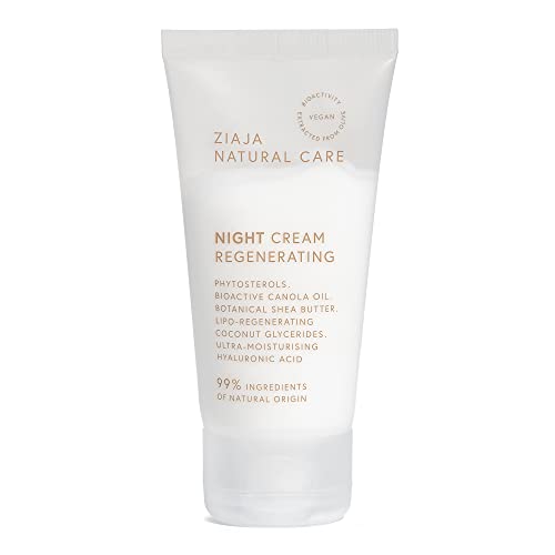 Natural Care Crema Facial de Noche Regeneradora 50 ml | 99% ingredientes naturales | Con fitoesteroles y ácido hialurónico | Vegana para piel seca, sensible o madura de ZIAJA