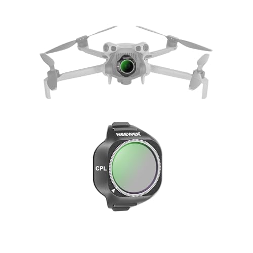 Image of NEEWER CPL Filter Compatible with DJI Mini 5 Pro Drone, Snap On Adjustable Circular Polarizing Polarizer Lens Filter Multicoated Optical Glass Aerial Photography Accessories