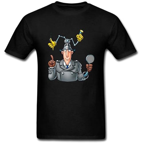 Photo de KAI KOU SONG ZI Men's Inspector Gadget The Human Bionic Project Short Sleeve T Shirt Sarge Black L