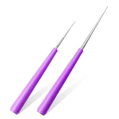 Diamond Tipped Bead Reamer Kit - 2 PCS Jewelry Making Bead Reamer Tool, Hole Enlarger & Deburring Tool, Jewelry Making Tool to Enlarge Holes & Smooth Edges on Glass Plastic Metal Wood & Pearl Beads