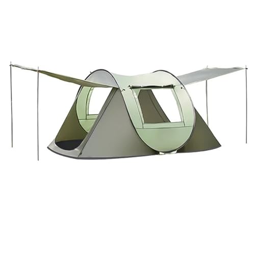 Carpa pop up verde para 3-4 personas camping miniatura 1