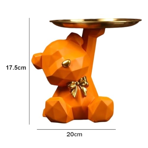 Porte-clés figurine plateau pour rouges à lèvres ours