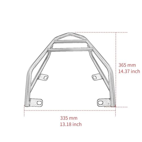 Porte-bagages arrière valise étagère moto Scrambler 800 support de charge 2015-2022 - 3