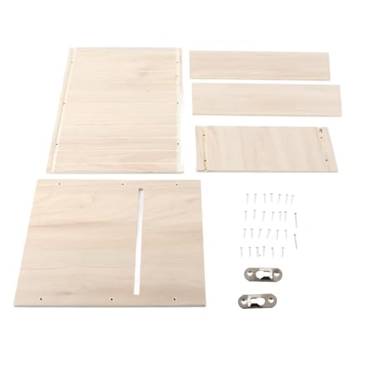 Casa de Madera de Madera Compuesta Premium, Resistente a la Intemperie, Fácil Instalar, Espacio Ideal para Ecosistema, Hecho Material Principal, 1 con Ganchos Resistentes, 15 Tornillos y 5 Placas