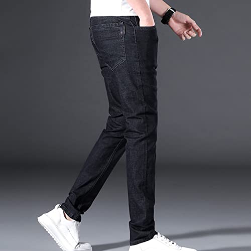 Men's Classic Vintage Slim Fit Jean Casual Skinny Straight Leg Denim Pants Lightweight Regular Fit Jean Trousers3