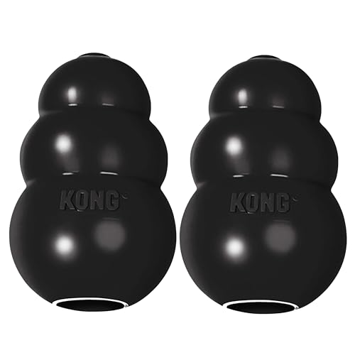 KONG Extremes Hundespielzeug – Apportier- und Kauspielzeug – Leckerli-Füllungsfähigkeiten &...