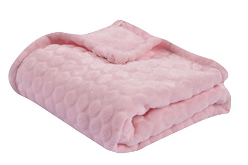 PMP Couverture en Microfibre Bulle de Tendresse Rose 75 x 100 cm