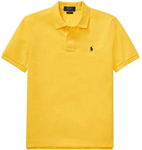 Ralph Lauren Polo Boys' Classic Cotton Mesh Polo Shirt (Yellowfin, S)