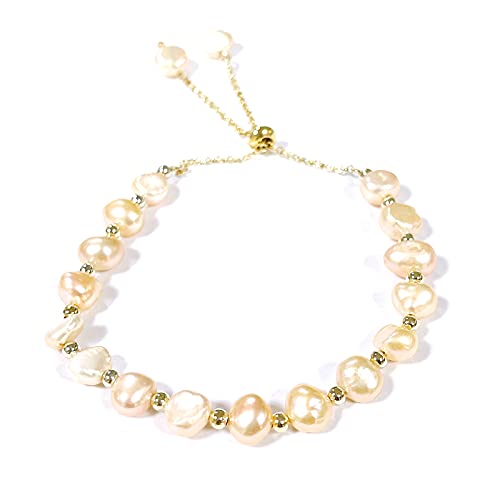 COLORFUL BLING Baroque Pearl Slider Bracelet #TOP25