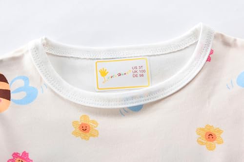 Girls Nightgown Toddler Nightwear Dress Kids Toddler Sleepwear Nightshirt Ruffled Summer Casual Nighties 2-8 Years4