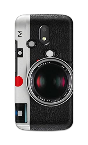 Image of Printed Hard Back Cover Case for Motorola Moto E3 Power Back Cover (Vintage Camera) -1302