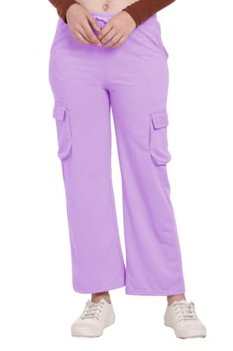 Image of Women's Cotton Fabric Stylish Cargo Pocket Lower /Sweatpants