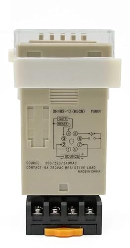 Minuterie numerique LED regulateur de temps DH48S-1Z pour securiser circuit DC 24V