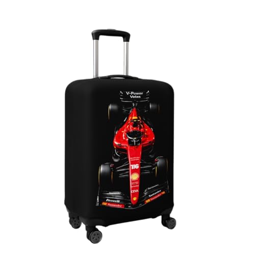 Image of Spendex Polyester Protective Luggage Cover | Hard Luggage Trolley Bag Cover | Washable | Dust Proof | Stretchable | M - 24 inch | Torinoo