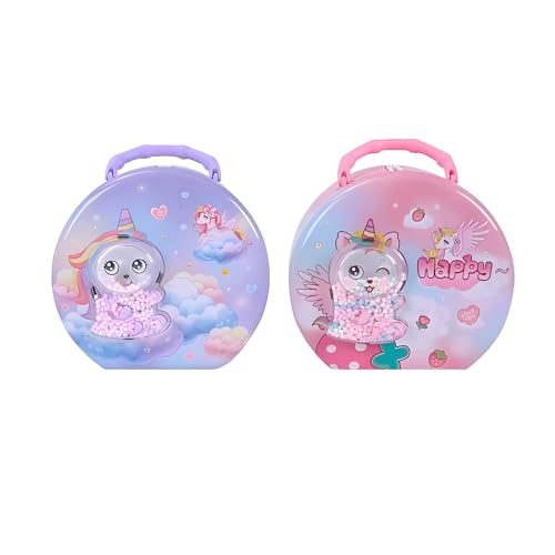 Image of Crackles Unicorn Password Piggy Bank for Kids | Metal Money Bank with Manual Dial Code (00 Default) | Cute Coin Box, Gullak, Kitty Bank, Return Gift for Girls & Boys, Unicorn Safe Box- Random Color