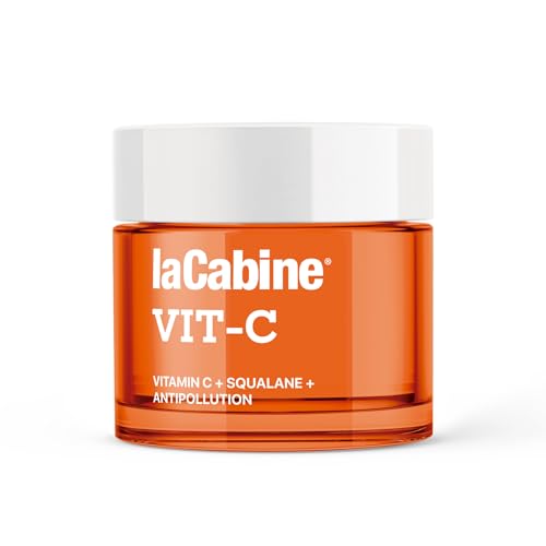 laCabine Crema Vit-C Facial Iluminadora con Vitamina C 50ml – Hidratante Antiedad, Antioxidante, Oil Free, Textura Fluida