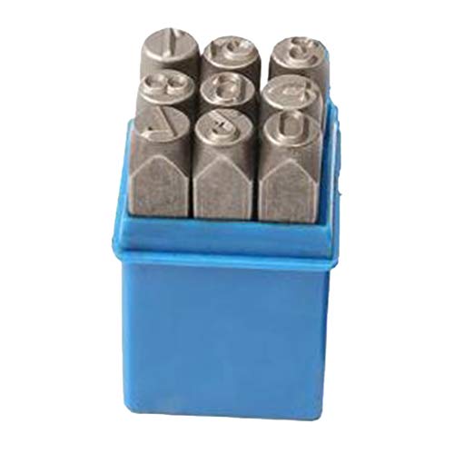 Generic 9 個の文字 & 数字スタンプ パンチ セット高耐久強化ハンドツール, 4mm