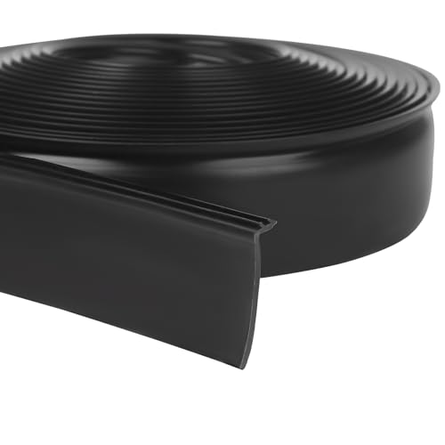 R854056 RV Slide Out Wiper Seal 1-1/2 Black Rubber Slideout Replacement Weather Stripping(Clip on) 25 ft