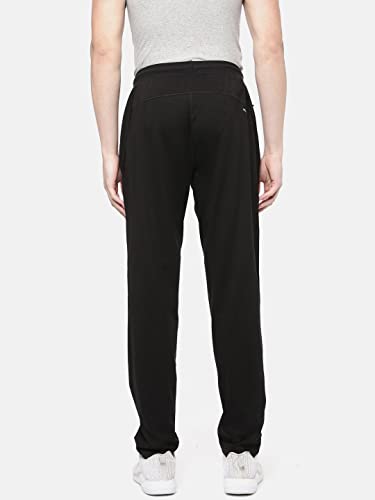Image of Macroman M-Series Pro Lounger for Men in Cotton Poly Fabric Moisture-Wicking Casual Wear Pants with Sporty Neon Accents & Mesh Panels