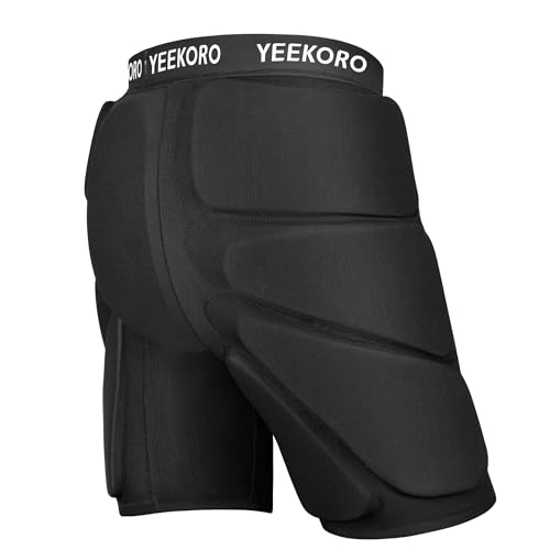 YEEKORO 3D Protective Padded Shorts for Snowboard, Ski and Skate, Protection...