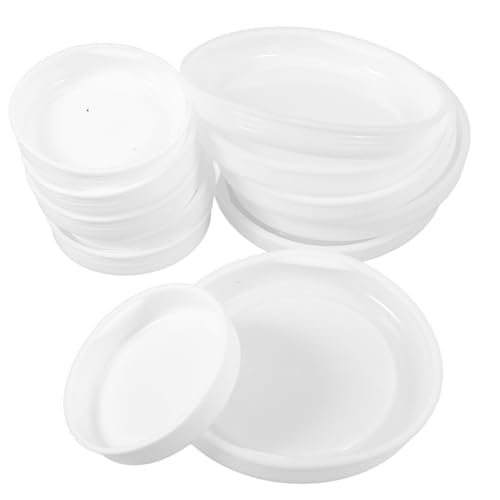 DOITOOL Tapones Redondos Para Tubos De Papel Kraft 50 Piezas Tapones De Plástico Pequeños Accesorios Prácticos Para Cierre Seguro En Envío y Almacenamiento De Documentos