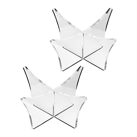 evebel 2 Pcs Acrylic Ball Display Stand Porable Display Accessories for Basketball Football Soccer Rugby Bowling Display Holder Transparent Acrylic Rack Support Base