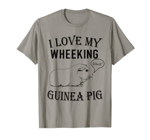 Funny Guinea Pig Camiseta Wheeking Guinea Pig Camiseta