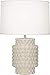 Robert Abbey BN801 Dolly - One Light Accent Lamp, Bone Glazed Finish with Fondine Fabric Shade