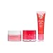 W7 Trio per la cura delle labbra Sweet Dreams - Set da 3 pezzi - Maschera notte, burrocacao e scrub labbra - Fragola