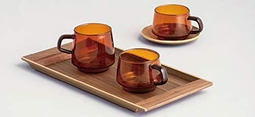 21741 SEPIA Mug, 11.2 fl oz (340 ml), Amber, Heat-Resistant Glass, Microwave and Dishwasher Safe, Gift, Present