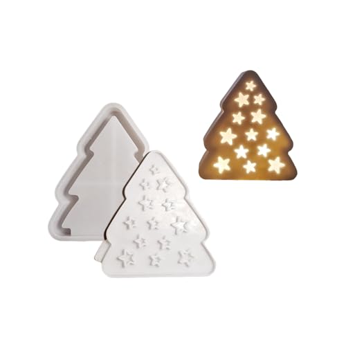 2 stampi in silicone con base dell'albero di Natale, sicuri e facili da pulire, regalo per gli amanti del fai da te, stampi per appassionati di pasticceria