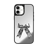 CASETiFY ミラー MagSafe対応 iPhone 16 Plus ケース [反射性 / 1.5mからの落下試験をクリア (MIL規格1倍相当) / ワイヤレス充電およびMagsafe対応] - Metallic Ribbon - クリア ブラック