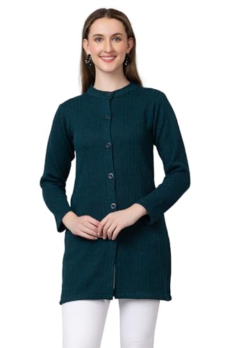 Image of HIFZAA Womens Woolen Long Cardigan Sweater for Women Winter wear for Ladies M to 4XL
