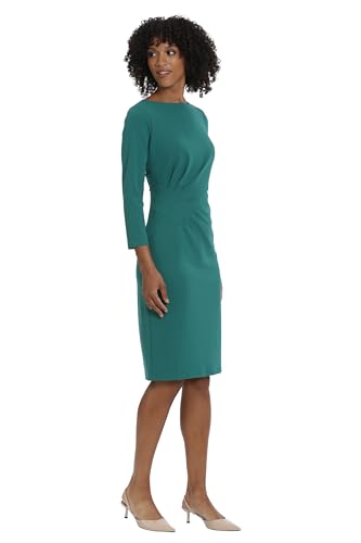 Image of Maggy London Womens Scuba Crepe Pleat Tuck Waist DressDress