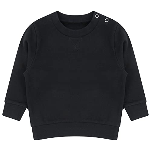Image of Larkwood Baby Sustainable Sweatshirt (0-6 Months) (Black)