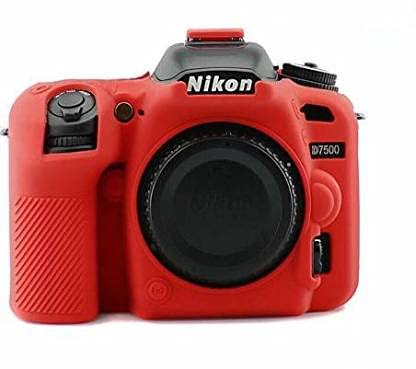 Silicone Protective Camera Case Cover for Nikon D7500 – RED