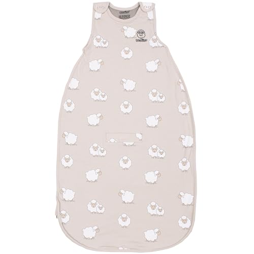 Woolino 4 Season Toddler Sleeping Sack Merino Wool and Organic Cotton Baby Sleep Bag Sack 2-4 Years Sheep