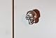 Design Totenkopf Schrank Knöpfe Silbermetall. Einzigartige original handgefertigte Modell von italienischen Handwerker - Ideal für Möbel, Kommode, Schränke, Sideboards und Schränke - Cm 2 x 2,8 x 2