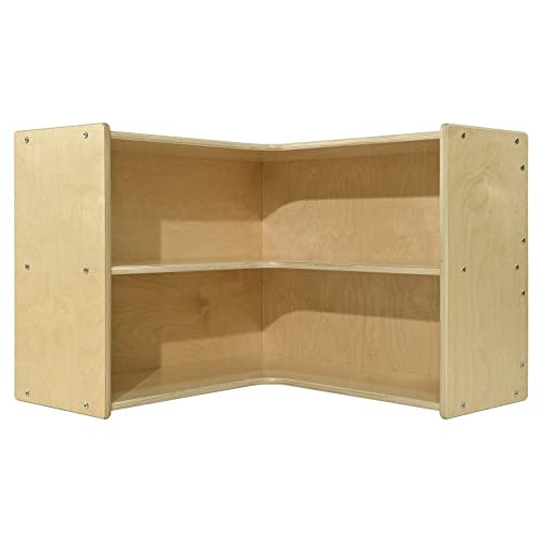 Contender Bookshelf with Storage Compartment, 2 Corner Display Shelves