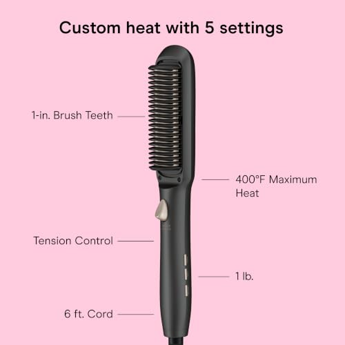 INFINITIPRO by Conair Smoothing & Straightening Brush, Styler, Heated Brush - image 4