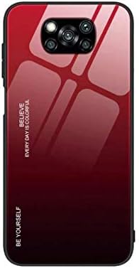 Capa Case Capinha Vidro Color Glass Vermelho Xiaomi Poco X3 Nfc |  Amazon.com.br