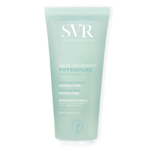 SVR PHYSIOPURE Foaming Face Gel / Make Up Remover with Oxygenating Magnesium for Normal to Balanced Skin 11-Ingredient Minimalist Formula