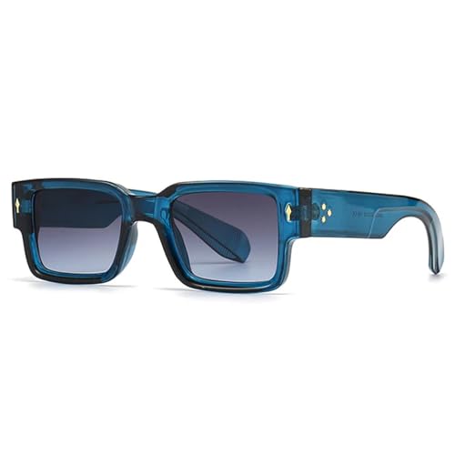 Lunettes de soleil pour femme et homme style punk vintage avec verres dégradés