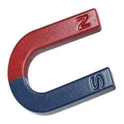 Premium U-Shaped Horseshoe Magnet for Science Projects, Physics Lab & Educational Purpose | Red Painted Poles (North & South) | Strong Educational Magnet for Kids and Schools-picture-55