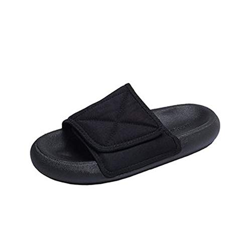 Pantoufles homme à semelle épaisse noire pour un été confortable