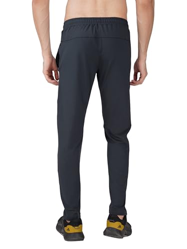 Image of Men's FlexFlow Trackpants - 4-Way Taiwan Stretch Fabric | Ultra-Soft, Heavy-Duty | Gym, Running, Lounge Wear with Zip Pockets