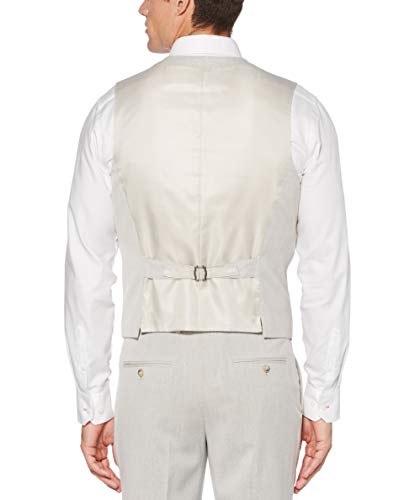 Perry Ellis mens Slim Fit End-on-end Suit VestBusiness Suit Vest2