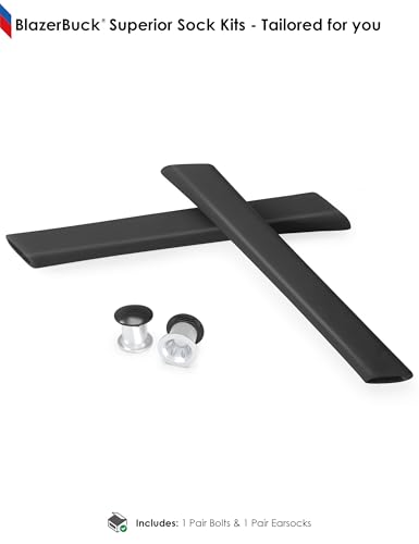 Image of BLAZERBUCK Replacement Earsocks & Bolt for Oakley Jawbone /Racing Jacket /Split Jacket Sunglasses - Black